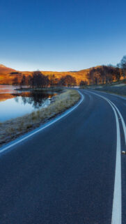 Asphalt Road Landscape Wallpaper