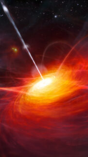 Red Blackhole Space Stars Smoke Clouds Android Wallpaper