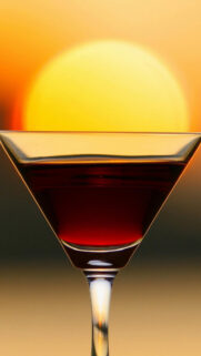 Sunset Brown Cocktail Bokeh Sun Wallpaper