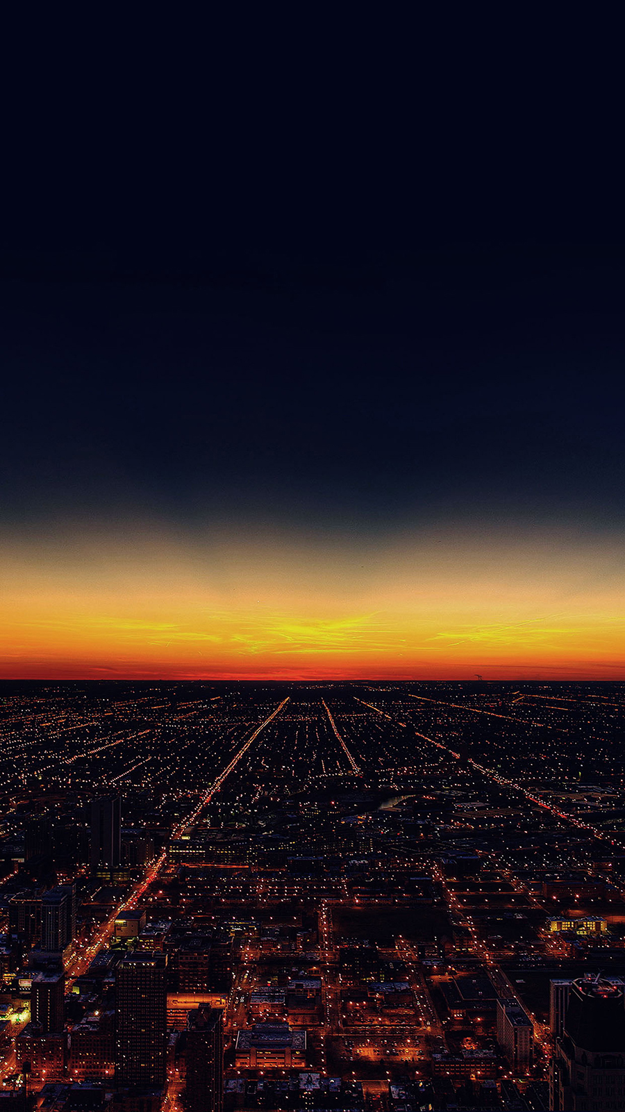 Sunset Skyline Cityscape Wallpaper