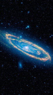 Swirling Galaxy Android Wallpaper