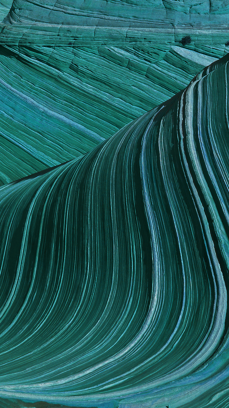 Swirling Patterns Green Mountain Android Wallpaper