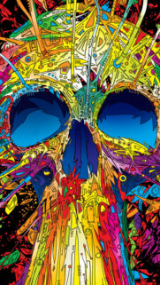 Abstract Multicolored Skull Best Wallpapers Free Download