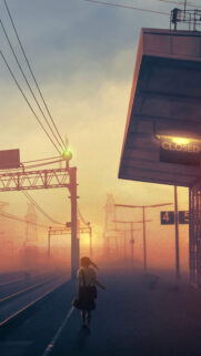 Cartoon, Anime, Lights, Clouds, Wallpapers Free Download For Mobile