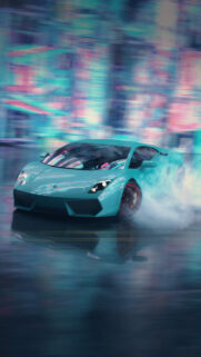 Cartoon, Lamborghini, Blur, Car, Wallpapers Free Download For Mobile