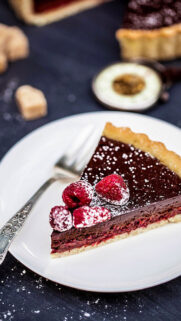 Chocolate Raspberry Cake Desert 4K Wallpapers