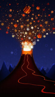Christmas Volcano Eruption 4K Wallpapers Free Download