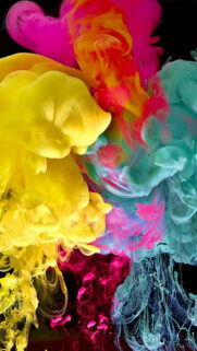 Colorful Clouds Paint Vapors Watercolor Mix Wallpapers Free Download