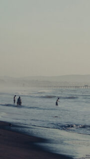 Dark Afternoon Beach Sea Seaside HD Wallpapers Free Download