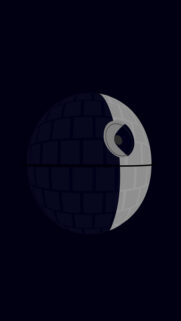 Death Star Flat Illustration Phone Wallpapers Free Download