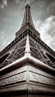 The Eiffel Tower Look Up Grey Best Wallpapers