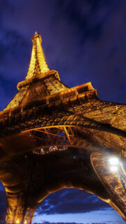 Eiffel Tower Paris Base View At Night Best Wallpapers Free Download
