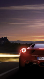 Ferrari 458 Italia Rear Phone Wallpapers Free Download