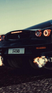 Ferrari F430 Rear ViewPhone Wallpapers Free Download