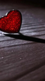 Glass Red Heart Wood Floor Valentines Day Wallpapers Free Download