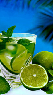 Green Lime Mojito Beach Summer Phone Wallpapers Free Download