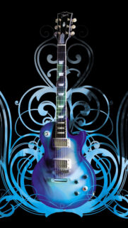 Guitar Abstract Swirls Phone Wallpapers Free Download