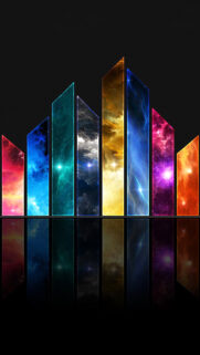Abstract Glass Shards Universe HD Wallpapers Free Download