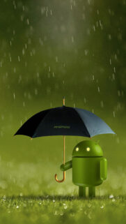 Android Robot In The Rain HD Wallpapers Free Download