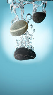Black Pebbles Water Full HD Wallpapers Download