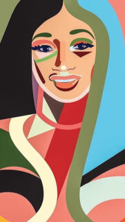Art Cardi B Background Wallpapers Free Download