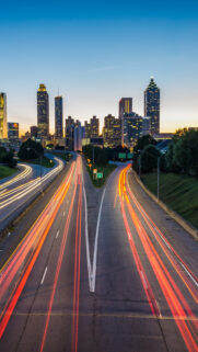 Atlanta Usa Road & Skyscrapers Free Wallpapers Download