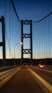 Bridge Night Road Full HD Wallpapers Download