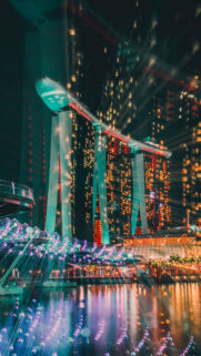Singapore Night Building Wallpapers Free Download