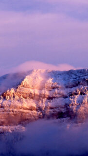Snowy Peak In The Clouds HD Wallpapers Download