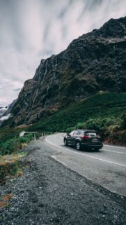Auto Mountains Road Turn Wallpapers Free Download