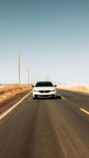 BMW Road & White Car HD Wallpapers Download