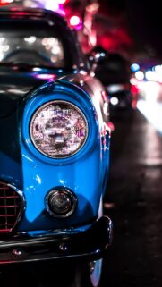 Blue Car Headlight HD Wallpapers Free Download
