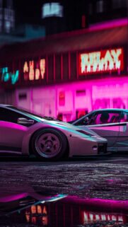 Car Sports Neon Wallpapers Download for Phone Background