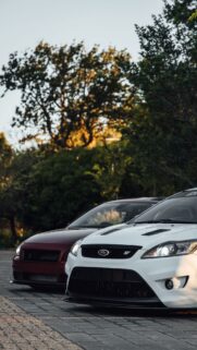 Cars Parking Trees Wallpapers Free Download
