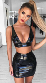 Leather Dress Girl Wallpapers Free Download