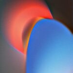 Aesthetic Blue And Orange Circle