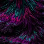 Vibrant Abstract Pattern with Purple and Green