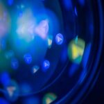 Abstract Blue And Yellow Bokeh Lights Wallpaper