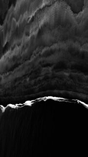 Ethereal Black Sand Beach Abstract