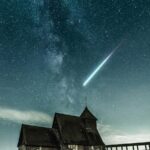 Cozy Brown House Under Starry Night