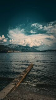 Serenene Ocean View with Pier and Mountains