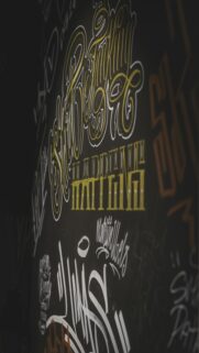 Stylized Lettering Graffiti Art Dark Wallpapers