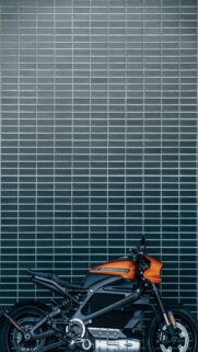 Orange And Black Motorcycle
