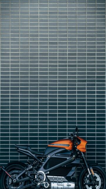 Orange And Black Motorcycle