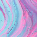 Pink And Green Abstract Art