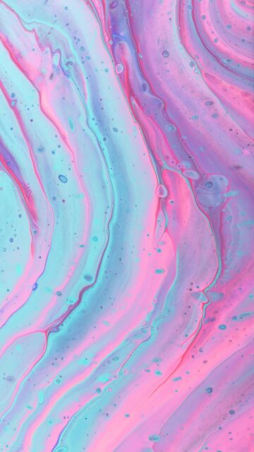 Pink And Green Abstract Art for Mobile Wallpaper