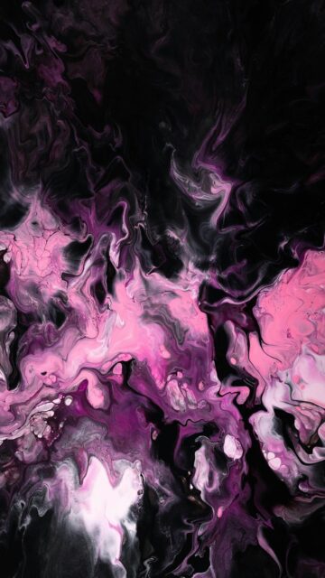 Vibrant Purple and Black Abstract Mobile Wallpaper