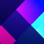 Bold Patterned Purple And Black Checkered Wallpaper