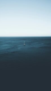Serenity on the Water – Sailboat Wallpaper