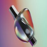 Close-Up of Glass Object with Blurry Background